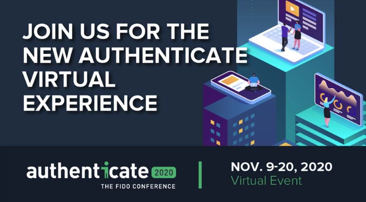 SurePassID is a proud sponsor of Authenticate 2020, November 9-20 - SurePassID